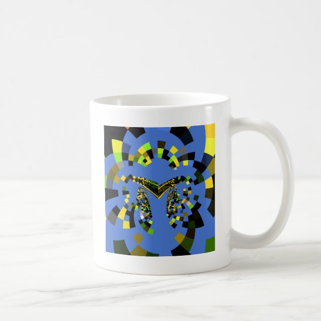 M Blå Kaffemugg (Höger)