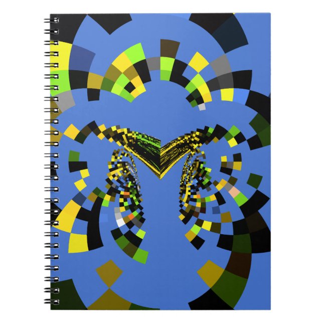 M Blue Anteckningsbok Med Spiral (Framsidan)