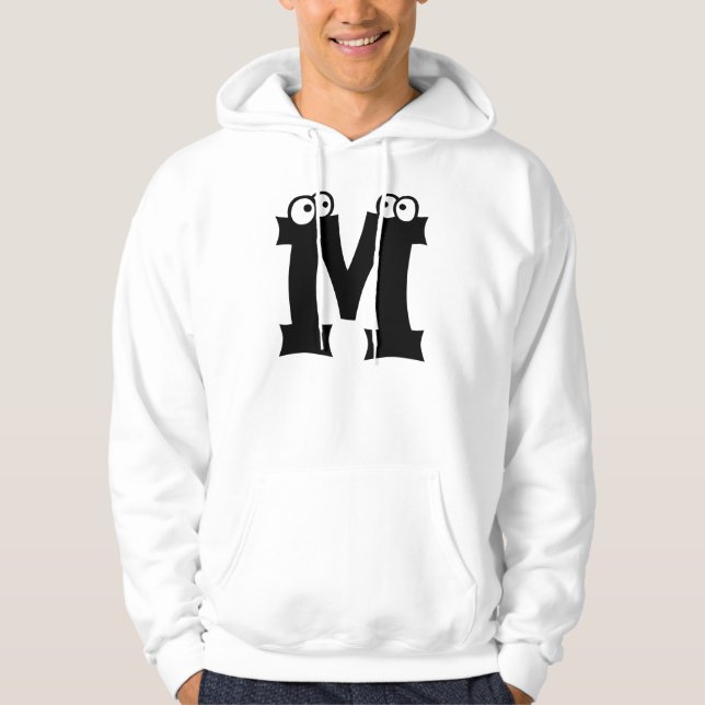 M, bokstav med ögon sweatshirt (Framsida)