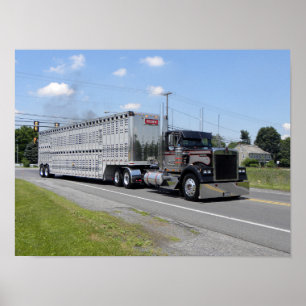 M. Brun Kenworth W900B affisch