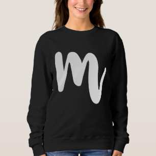 M Capital Brev Coola Initialer ABC T Shirt