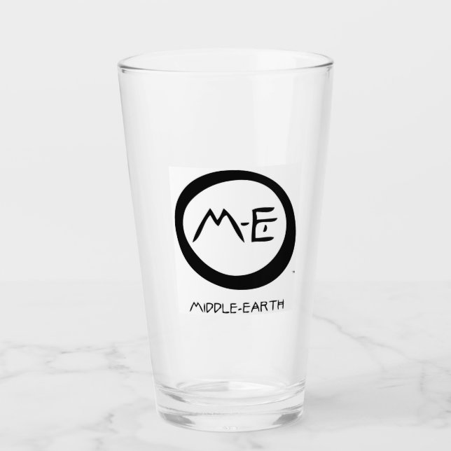 M-E Mitten-Earth ™ Pint Glass Glaskopp (Framsida)