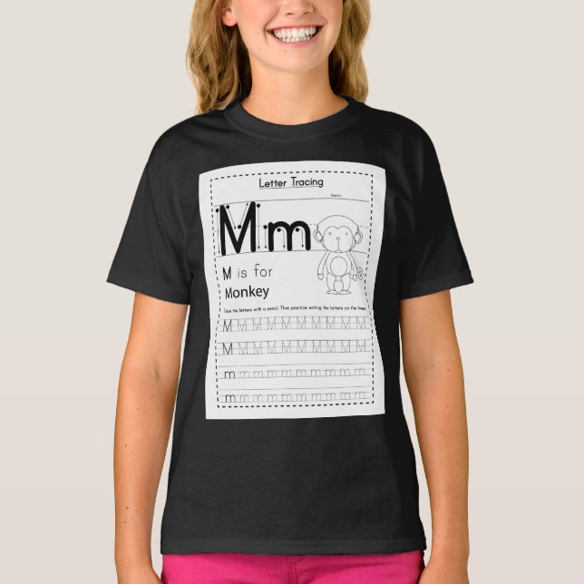 M för apa t shirt (Framsida)