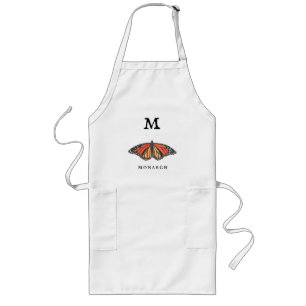 "M" för Monarch Long Apron Långt Förkläde
