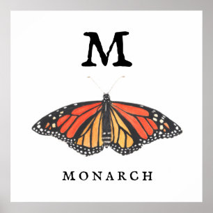 "M" för Monarch-utskrift, Poster Pappert (projekti