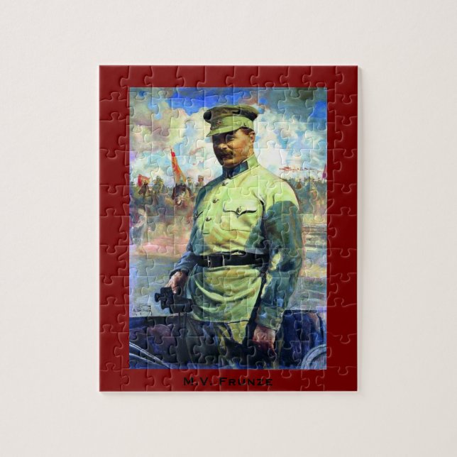 M Frunze - Sovjetofficer, Röda armén - CCCP, Sovje Pussel (Vertikal)