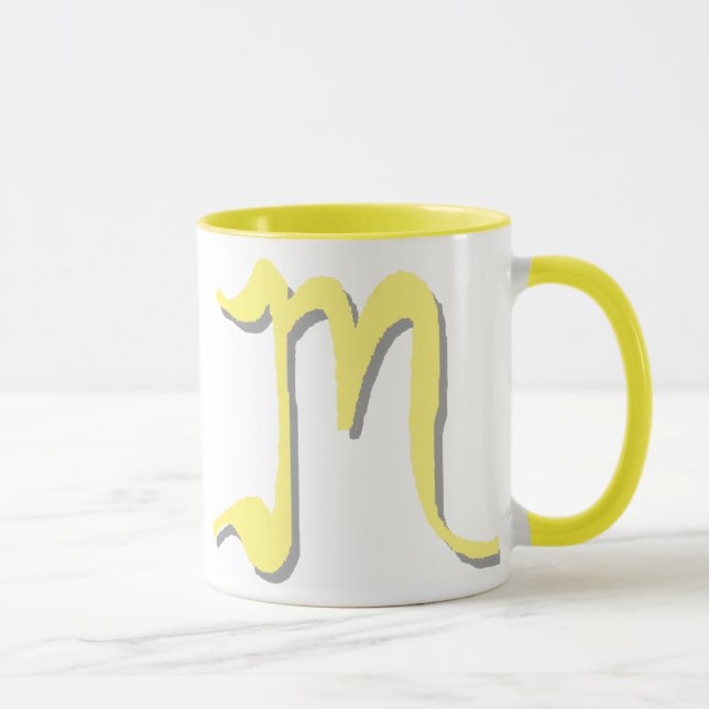 M (gul) mugg (Höger)