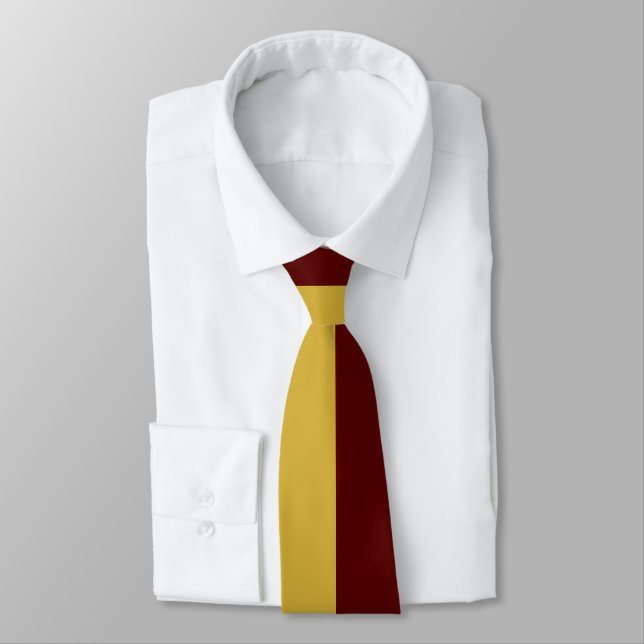 M Guld Färg med Maroon Färg Kombinerad Design Slips (Bunden)