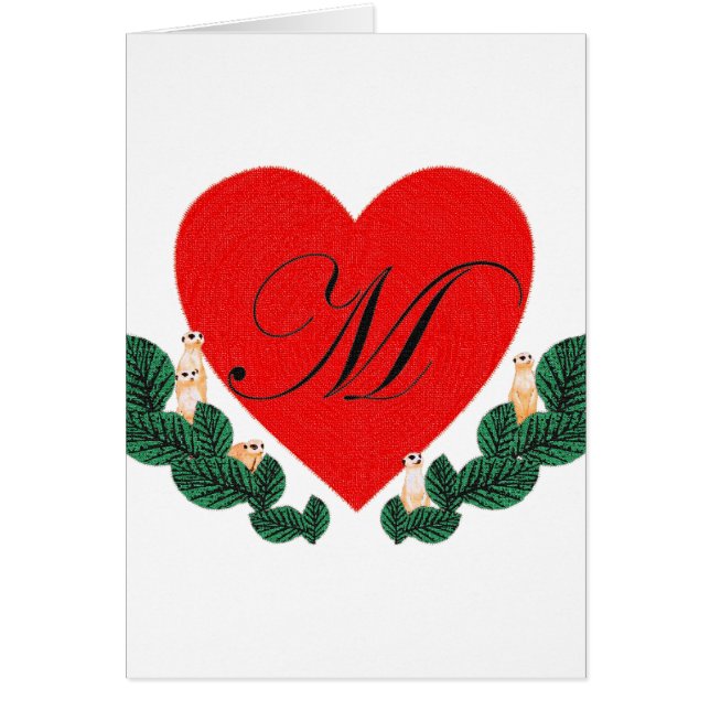 M i hjärtat hälsningskort (Framsidan)