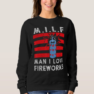 M I L F Man I Kärlek Fireworks 4:e juli Fireworks T Shirt