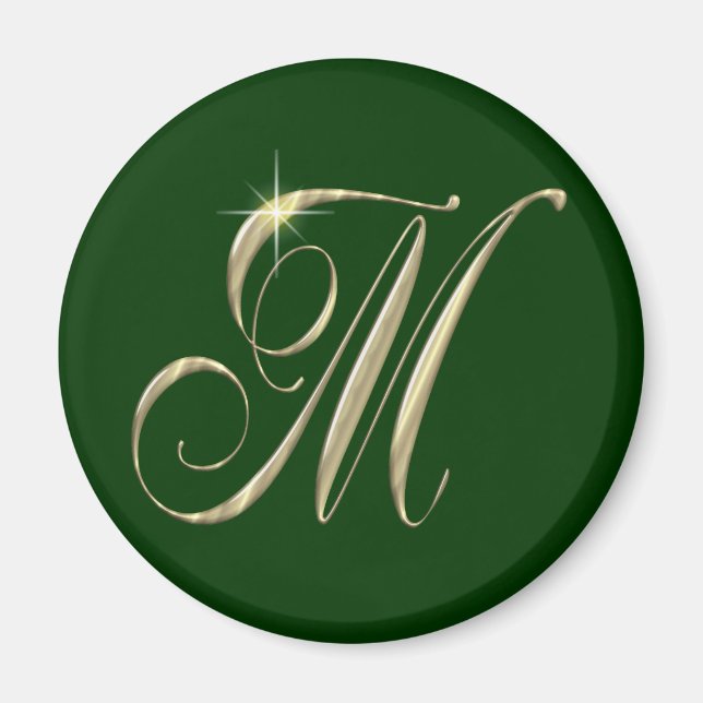 M Inledande monogram-magnet Magnet (Framsidan)