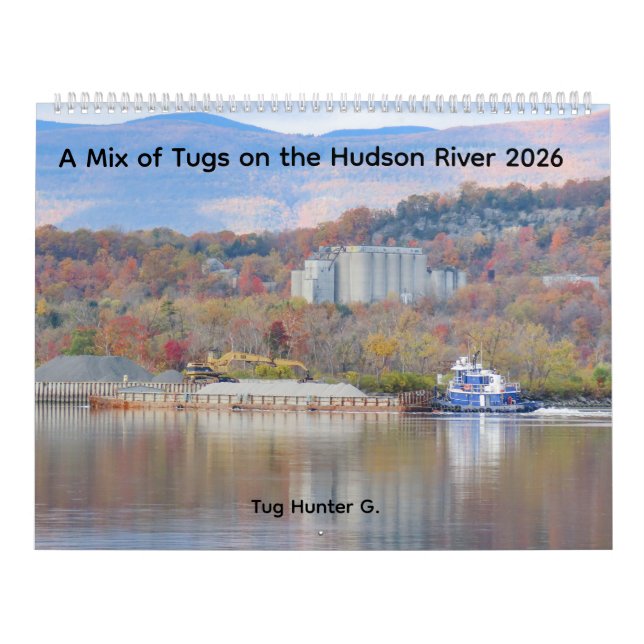 M Ix av bogserbåtar på Hudsonfloden 2026 Kalender (Omslag)