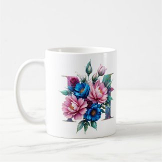 M Kaffe Mugg - Blommigtens utformning för utlämnan