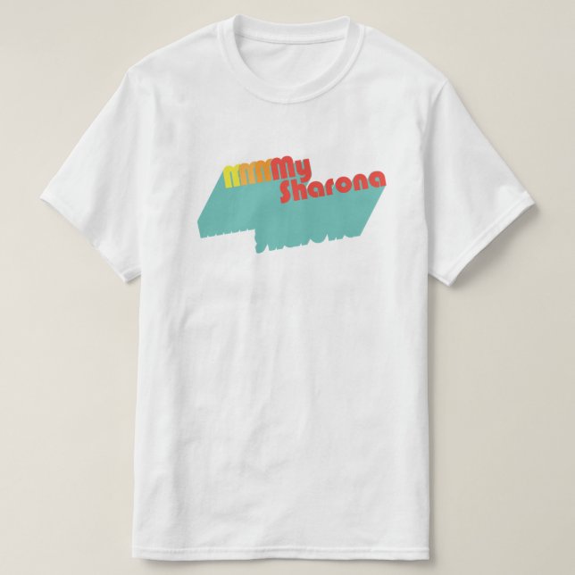 M-M-M-typografi för citationstecken för Sharona Tee (Design framsida)
