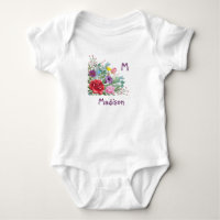 M Madison Personalize Initial Namn, Ro Flowers