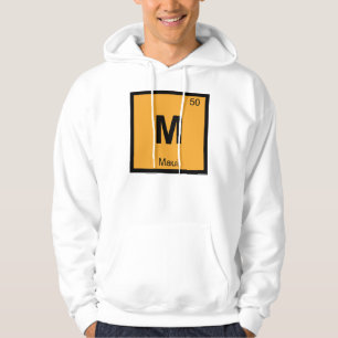 M - Maui Hawaii Kemi Periodiska Systemet Symbol Tröja Med Luva