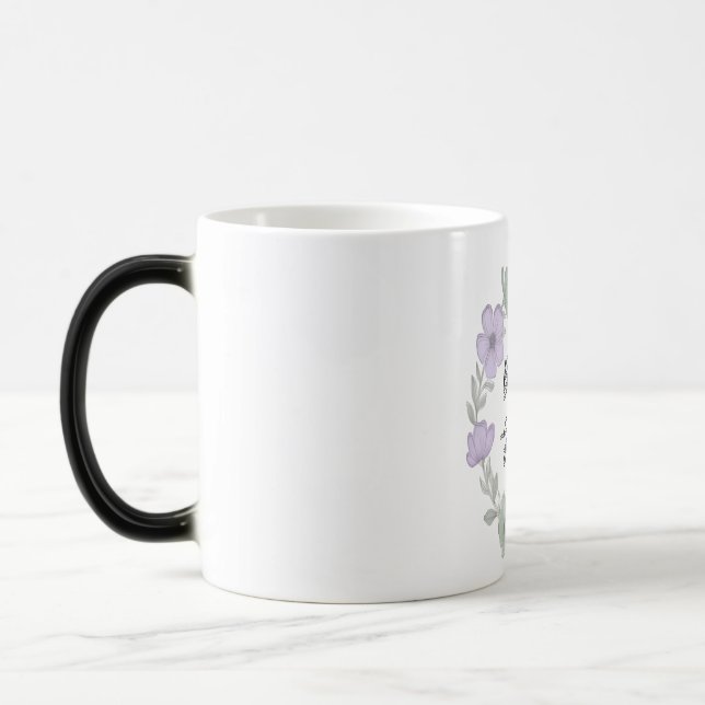 m med Grace Minimalist Blommigt Mugg (Vänster)