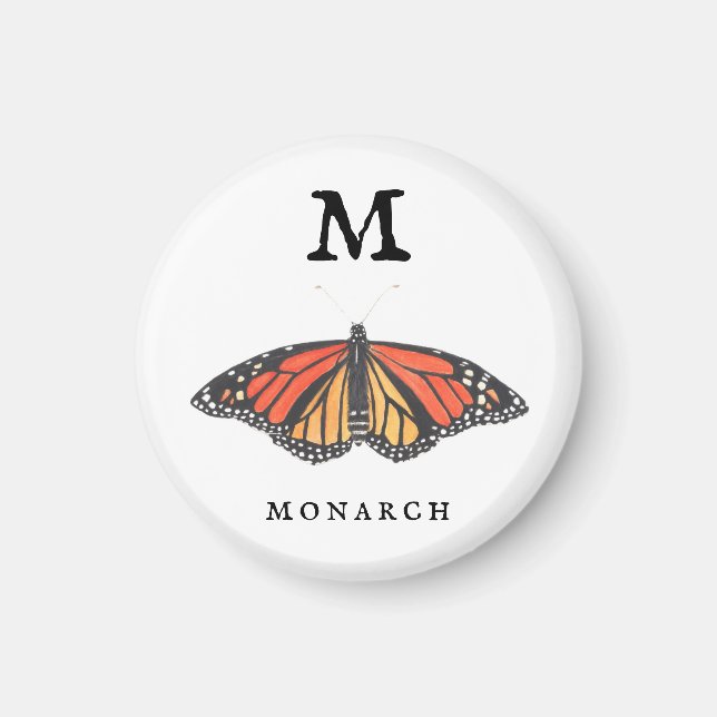 "M" Monarch Magnet (Framsidan)