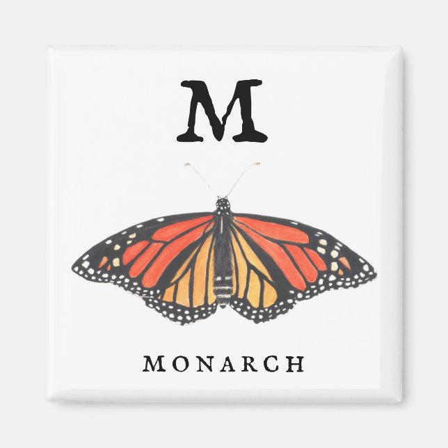 "M" Monarch Magnet (Framsidan)