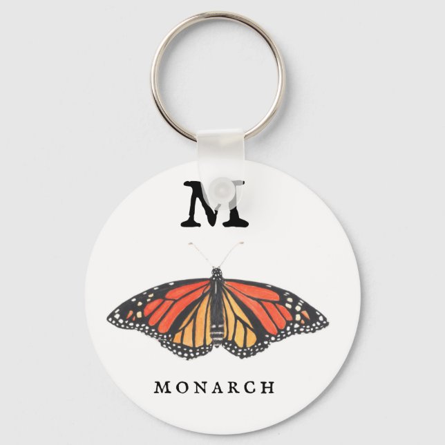 "M" Monarch Nyckelring (Framsida)
