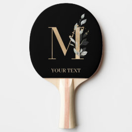 M Monogram Blommigt Personlig Pingisracket
