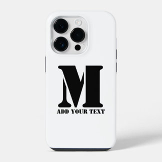 M Monogram enkel modern, minimalistisk Personlig