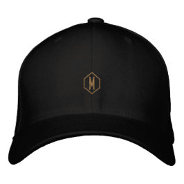 M Monogram Initial Kombinerar Klassisk Flexfit Ull Broderad Keps