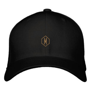 M Monogram Initial Kombinerar Klassisk Flexfit Ull Broderad Keps