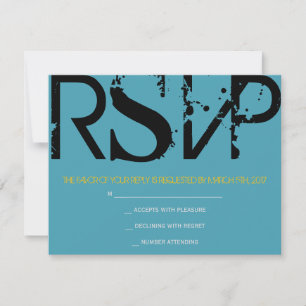 M Monogram Initialer Pub Bat mitzvah svarskort OSA Kort