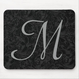 M: Monogram M Elegant Mousepad - första Brev Musmatta