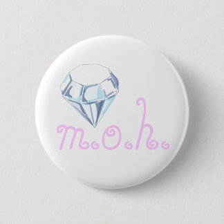 M.O.H Diamond Rosa Lettering Pin Knapp