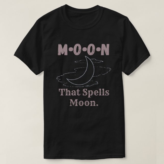M O N, spådomar måne T Shirt (Design framsida)