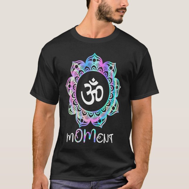 M OM och Mandala Yoga  1 T Shirt (Framsida)