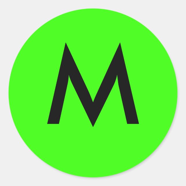 M RUNT KLISTERMÄRKE (Framsida)