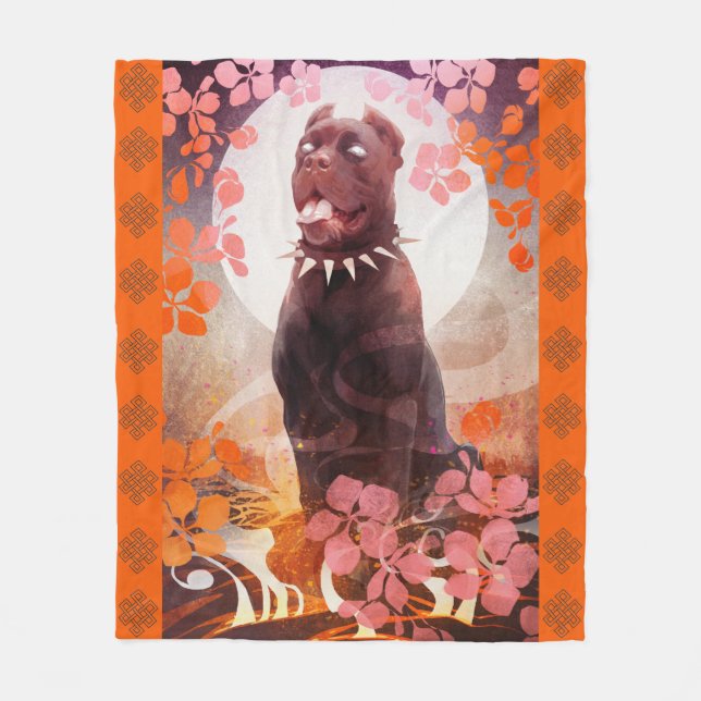 M&S-persikor - Art av Galen Dara - Fleece Blanket (Framsidan)