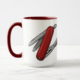 M:s schweiziska multiverktyg Stil Knivar Mugg för