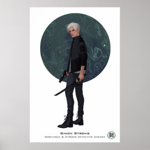 M&S Simon Strong Poster - Art av Mona Finden
