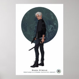 M&S Simon Strong Poster - Art by Mona Finden