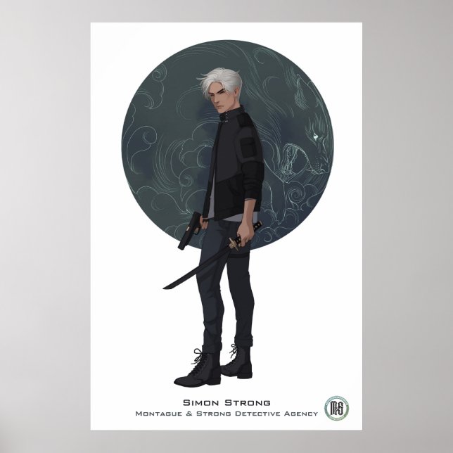 M&S Simon Strong Poster - Art by Mona Finden (Framsidan)