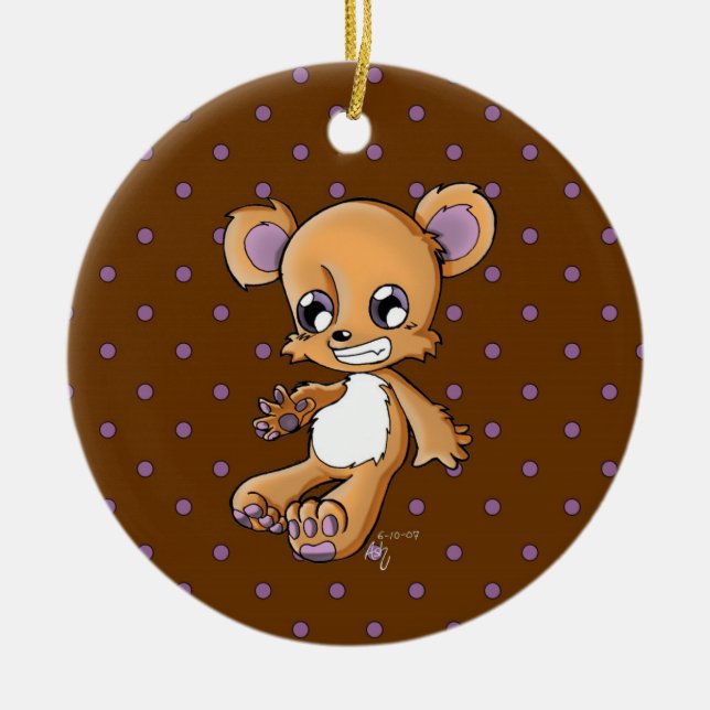 M. Teddy Julgransprydnad Keramik (Framsidan)