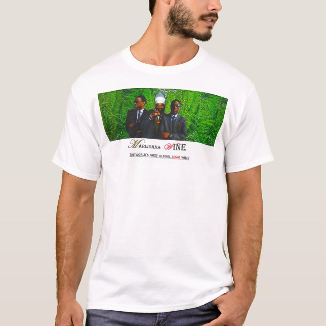 M WINE OFFICIELL Basic T-Shirt för herrar (Framsida)