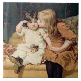 Må aldrig tänka (av Frederick Morgan) Kakelplatta