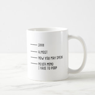 Må aldrig tänka mig att jag måste stoppa kaffe Mug Kaffemugg