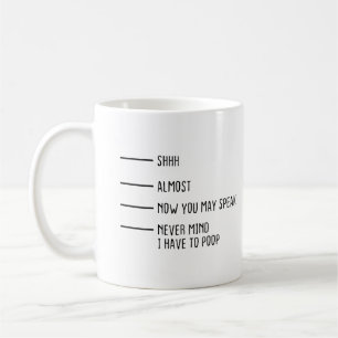 Må aldrig tänka mig att jag måste stoppa kaffe Mug Kaffemugg