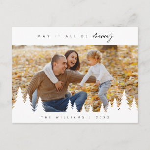 Må allt vara roligt, familjefoto, minimalistiskt vykort