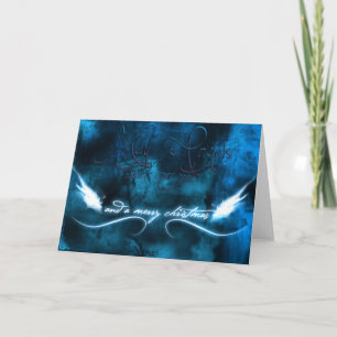 Må Änglar vakta över dig och god jul Helgkort