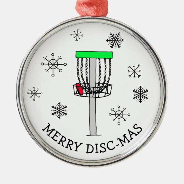 Må banan vara med dig, Disc Golf   Julgransprydnad Metall (Framsidan)