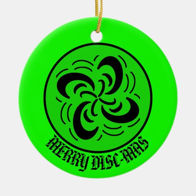 Må banan vara med dig, God Disc-Mas Julgransprydnad Keramik (Framsidan)