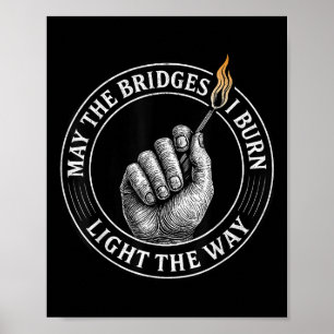 Må de broar jag bränner lysa upp vägen motiverande poster