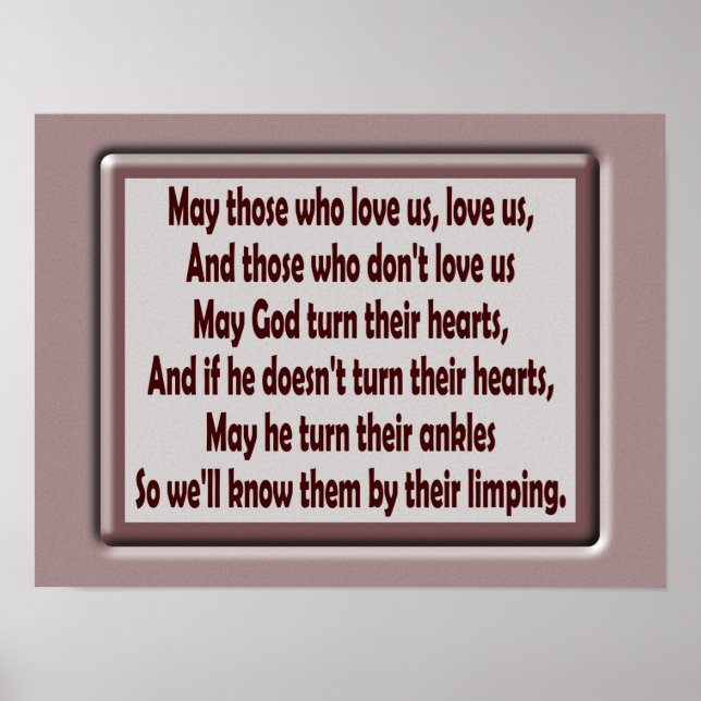 Må de som kärlek oss - Art Poster (Framsidan)